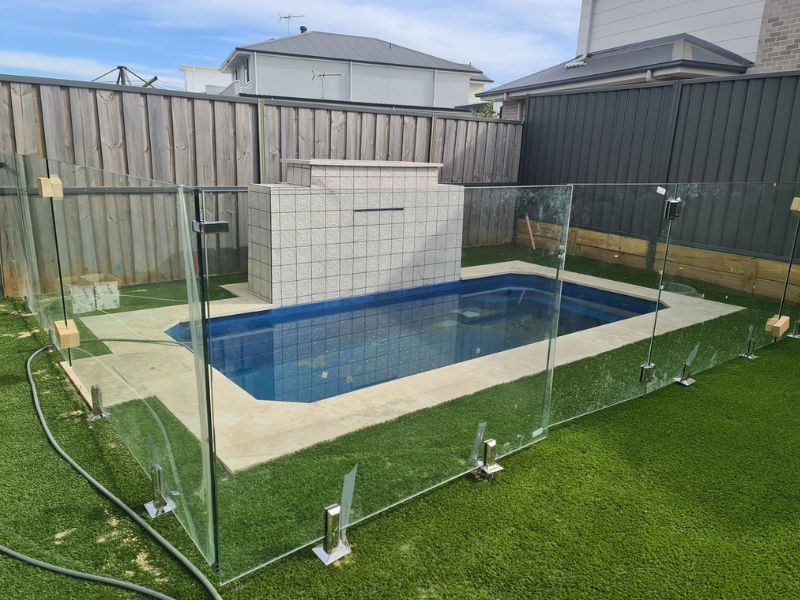 Penrith glass pool fence installed