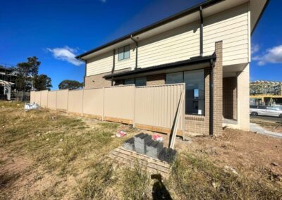 cream colorbond fence